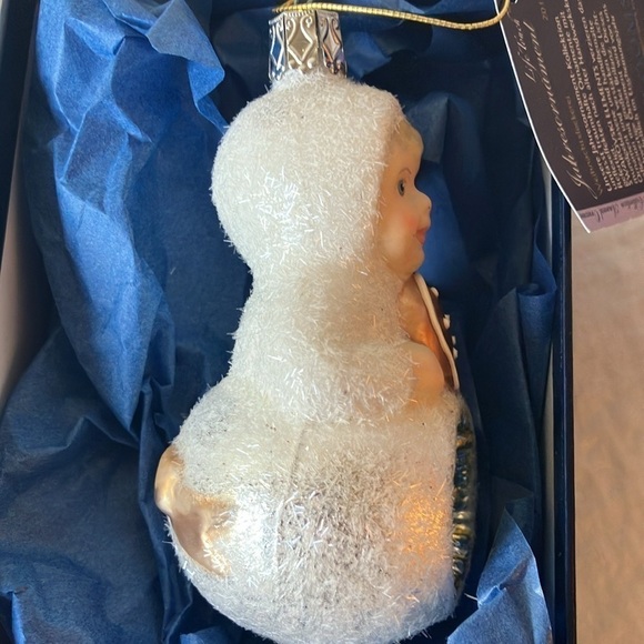 Inge Glass: Heirlooms- 2011 Snow Child Gingerbread/Heart GLASS Ornament- Germany - Picture 11 of 16